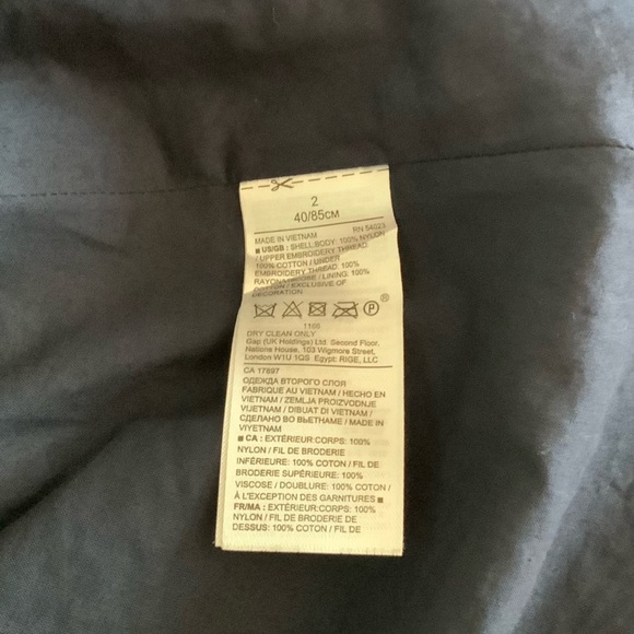 BANANA REPUBLIC Navy blue Embroidered/Knit  Size 2 - Picture 7 of 7